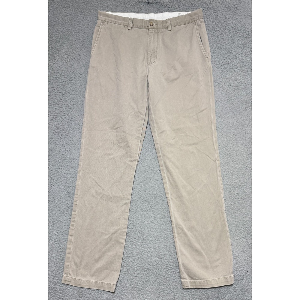 Polo Ralph Lauren Chino Pants Khaki Beige Classic Fit Mens 33x32 See Desc*